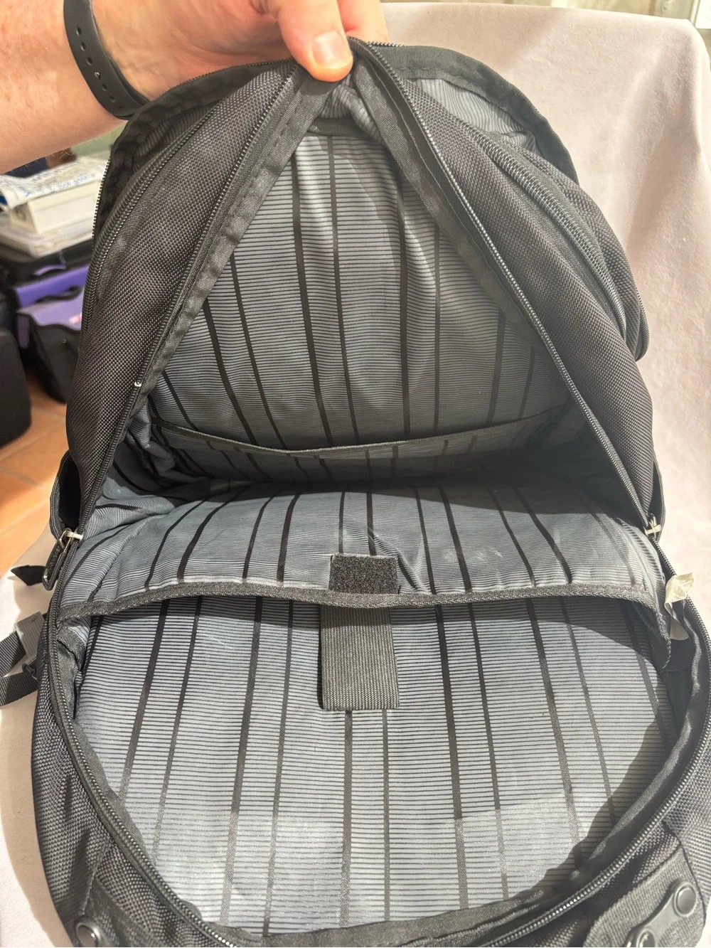 Kenneth Cole Reaction Black and Gray Men's Backpack